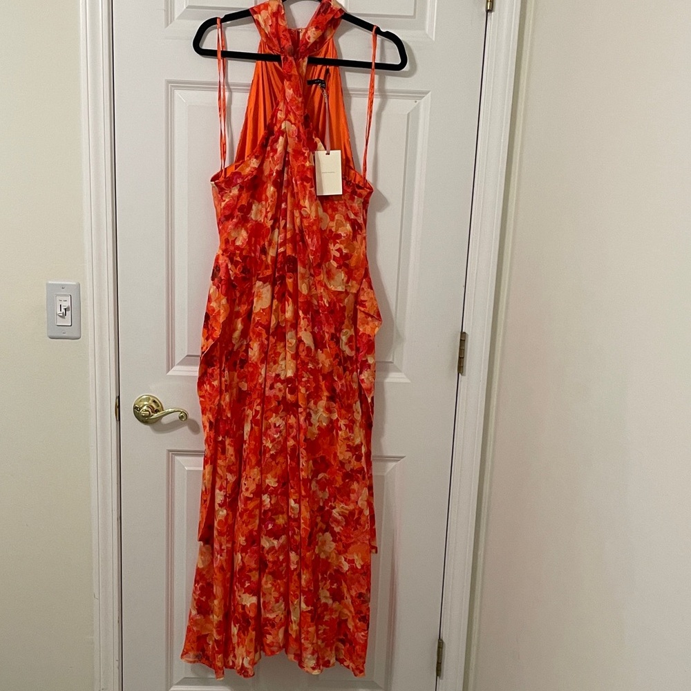 Alex Marie Floral Dress - Orange and Red 18W NWT - Picture 5 of 5